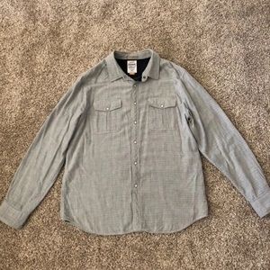 44mm The Original Mens Long Sleeve Grey SnapButton
